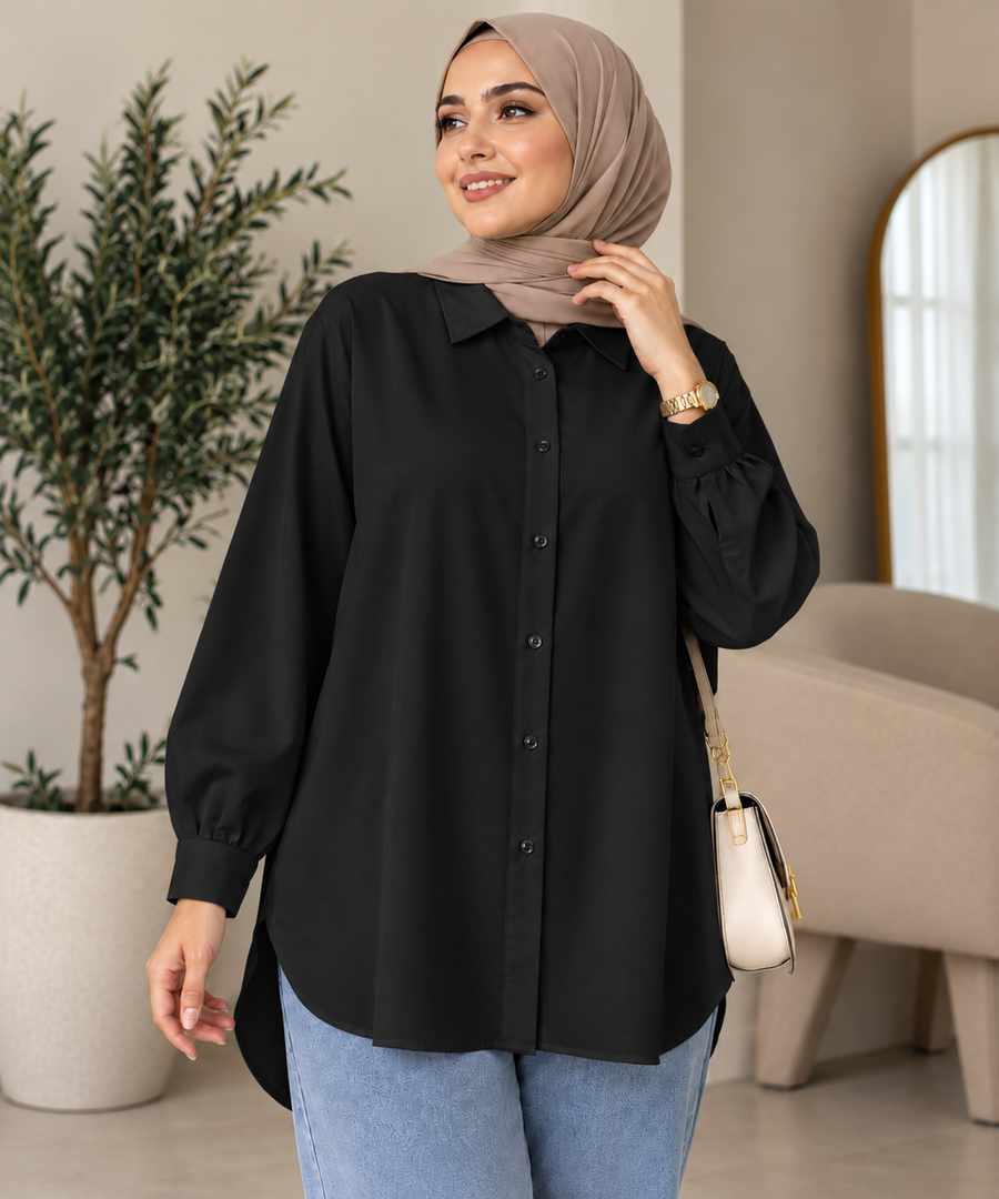 Chemise Oversize Élégante Femme